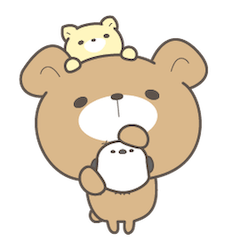文字なしで毎日使える＊くまころフレンズ