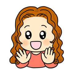 クルクルヘアな女の子