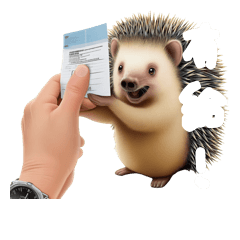 権利の行使！有給フル消化ハリネズミ