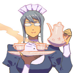 メガネメイドさんスタンプ