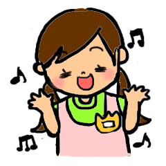 ようちえんのせんせいスタンプ