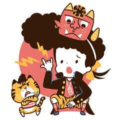 わがままハナちゃん ほっこり冬スタンプ