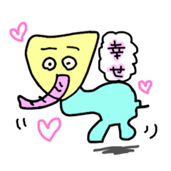 幸せを運ぶやぶぞうスタンプ