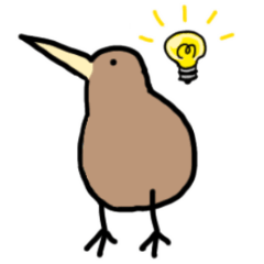 ゆるいキーウィのスタンプ