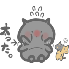 黒猫さんとサビ猫ちゃん