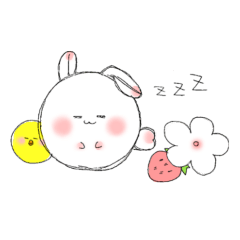 たまごうさぎのかわいいラブリースタンプ