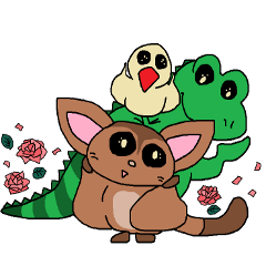 イグアナと文鳥とももんが