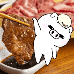 写真に貼りたいぶた１００％