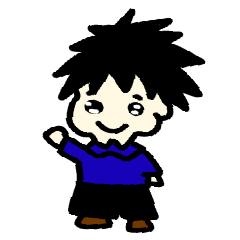 ぼさぼさ頭の少年