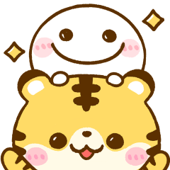 飛び出す♡棒人間とトラさん