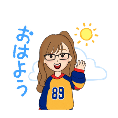 アバターで自画像いつもの挨拶スタンプ