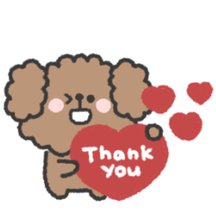 トイプードルさん◎動くあいさつ #1