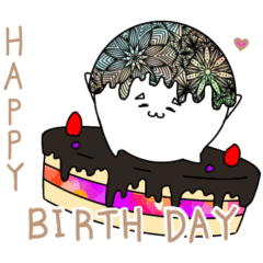 しろぽよちゃんスタンプ　No.4