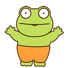 動く☆カエルくんのスタンプ01