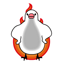 超小さいうごく文鳥スタンプ