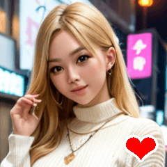 スタンプアレンジで使えるギャル♡