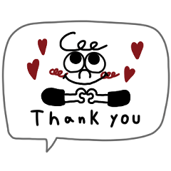 シンプルな落書き。吹き出し。