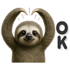 毎日使える！かわいいナマケモノ