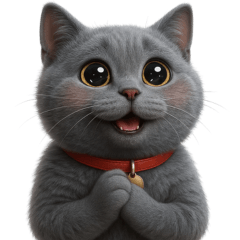 British Shorthair Cat Emotion By Pet2Fun