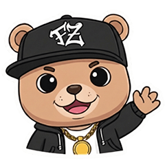 FarmZaa Bear In a HipHop Theme.