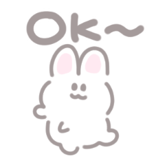 ふわうさ＆くまのゆるかわスタンプ