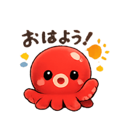 毎日使える♪たこちゃんスタンプ