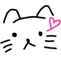 りんかくのないねこです。