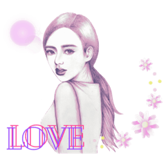 手描きのスケッチ -あいさつ