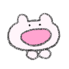 くまかうさぎのようないきもののスタンプ3