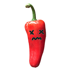 パプリカ赤 と 顔