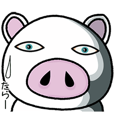 子ブタのスタンプ（上から対応）