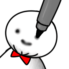 インクがにじんだてるてる坊主ちゃん