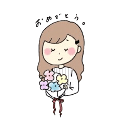 ゆるるんおんなのこスタンプ