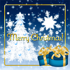 【多言語】クリスマス＆新年　キラキラ