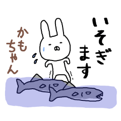 かもちゃん専用スタンプ（うさぎ）