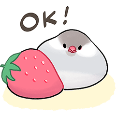 文鳥さんの春スタンプ