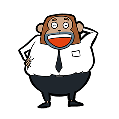 文字なしさるさ。