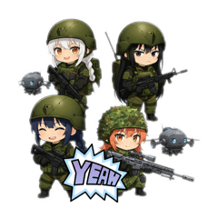 スタンプ女子小隊参上！