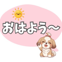 シーズー小梅のふんわり吹き出し