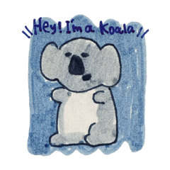 爆発的ゆるさ！ヘンテコアラのスタンプ