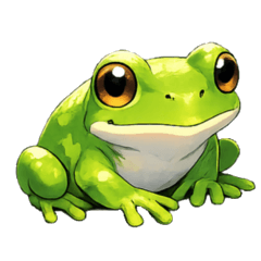 カエルの可愛い日常スタンプ