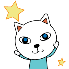 動くお茶目な猫のスタンプ