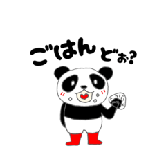 靴下を履くぱんだ②