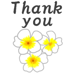 毎日使えるスタンプ～花を添えて～