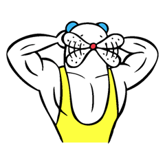 クマ肉の日常使えるスタンプ 3