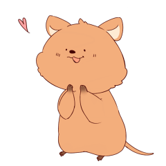 クアッカワラビーのむさしくんスタンプ