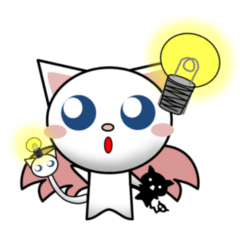 キャット天使＆ネコデビル リアクション