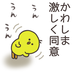 かわしまさんのためのスタンプ。