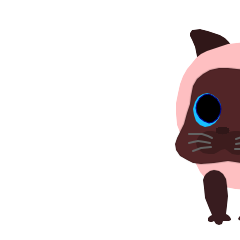 子猫ひなちゃんの動くスタンプ