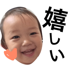 髪が薄い女の子  こなっちゃんスタンプ